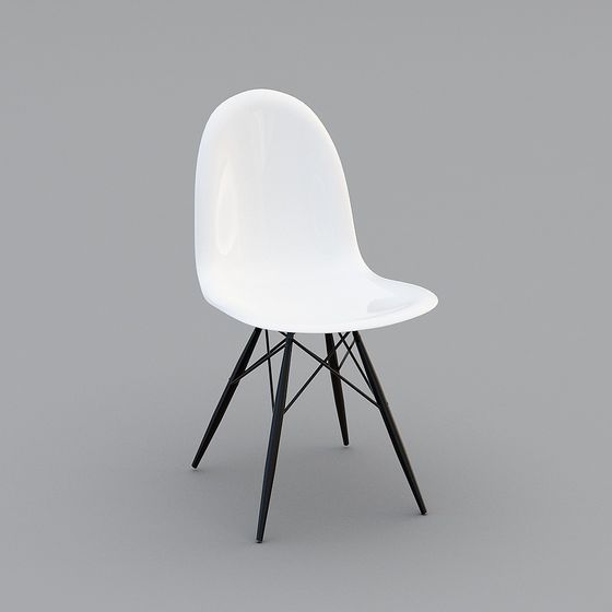 Elegant Minimalist Chair 3D model