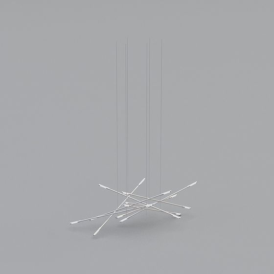 Abstract Line Scaffold 3D model