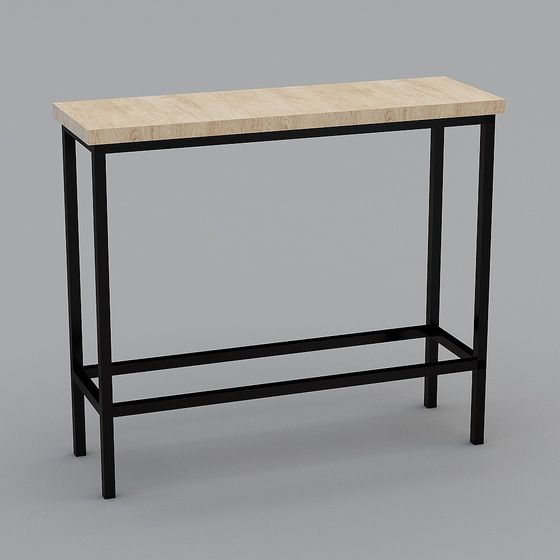 Industrial Style Bar Table 3D model