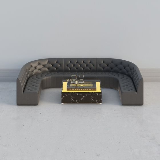 Urban Elegance Sofa 3D model for Contemporary Spaces