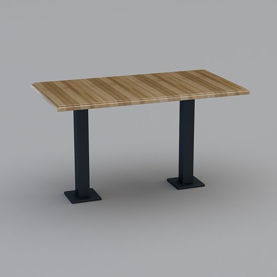 Modern Urban Work Desk 3D model