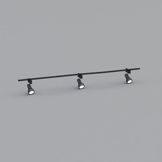 Sleek Track Light 3D Model for Modern Interiors