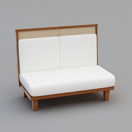 Modern Minimalist Sofa 3D model for Versatile Interiors