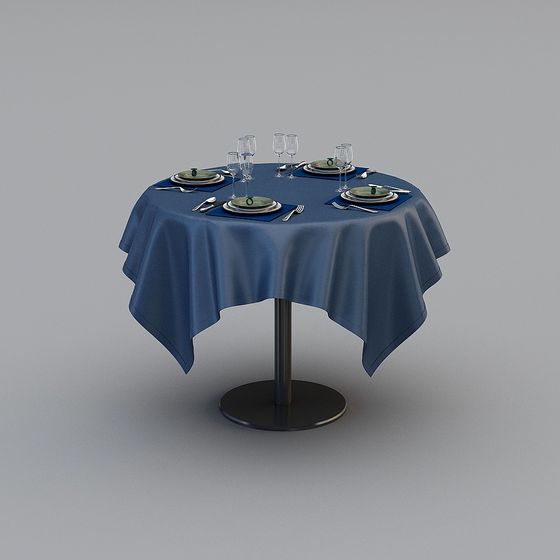 Elegant Round Table 3D model for Modern Design