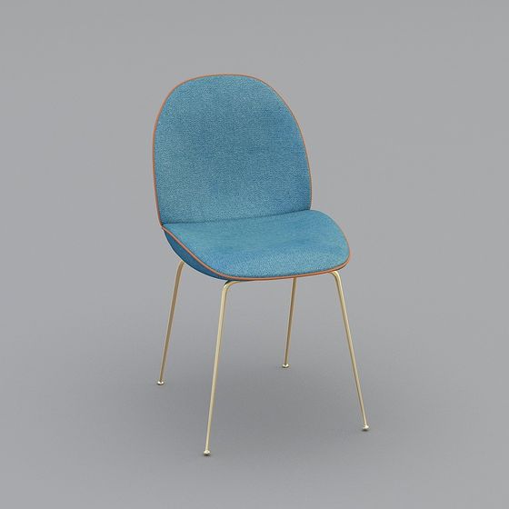 Unique Low-Poly Chair 3D model with Luxurious Touch