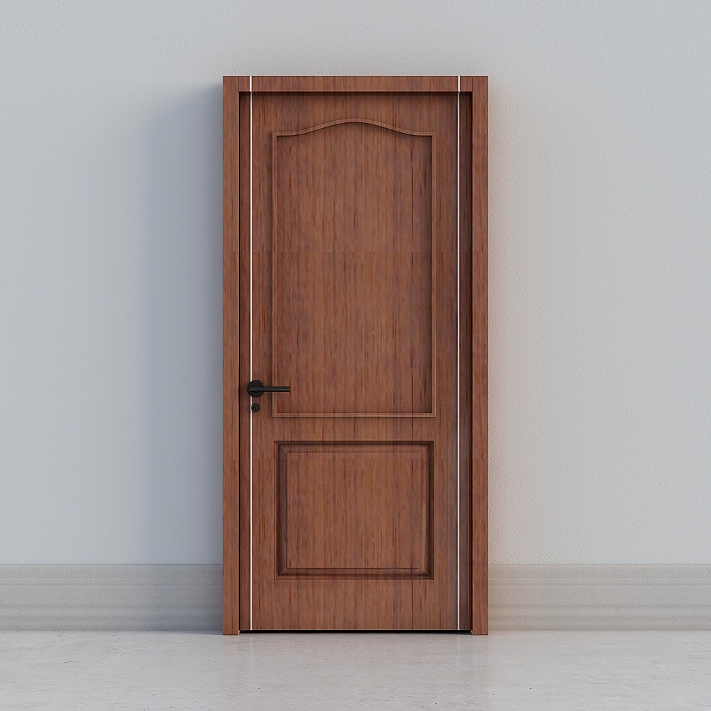 Elegant Low-Polygon 3D Door Model