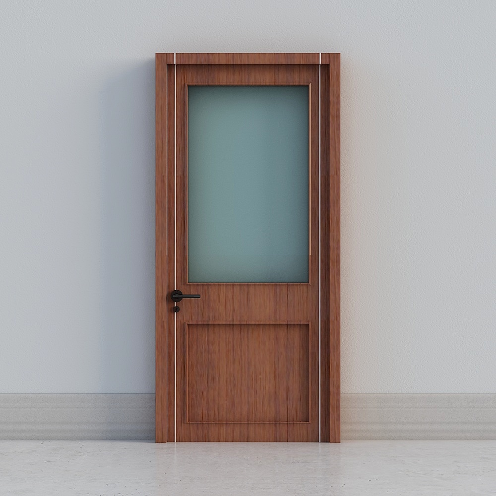 Stylish Low-Poly High-Detail 3D Door Model