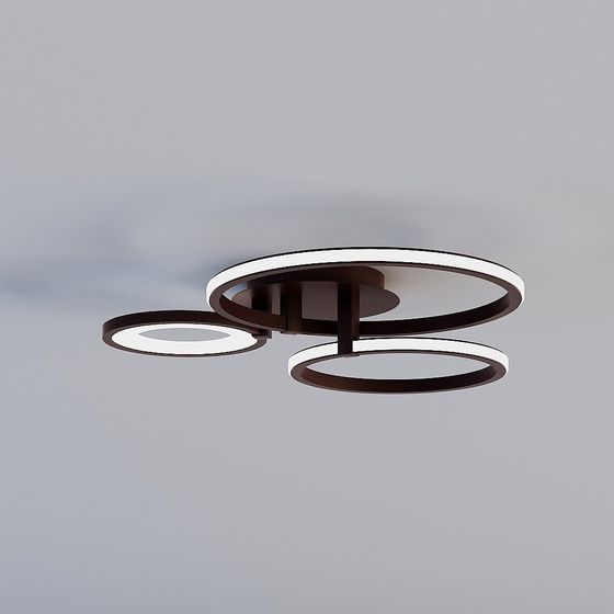 Chic Low-Poly Ceiling Light 3D Model for Modern Spaces