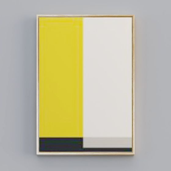 Abstract Picture Frame 3D model with Geometric Aesthetics