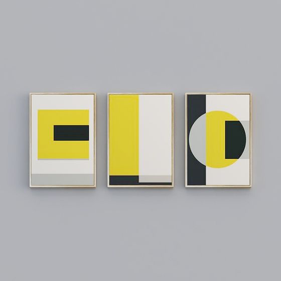 Abstract Frame 3D Model for Modern Art