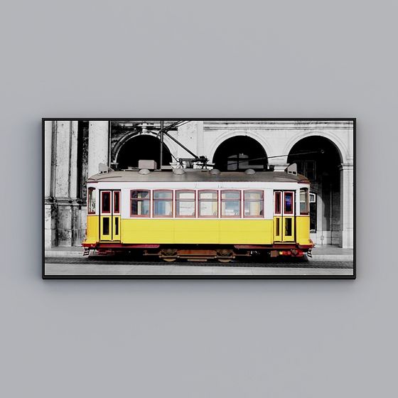 Lisbon Tram 3D Model for Urban Projects