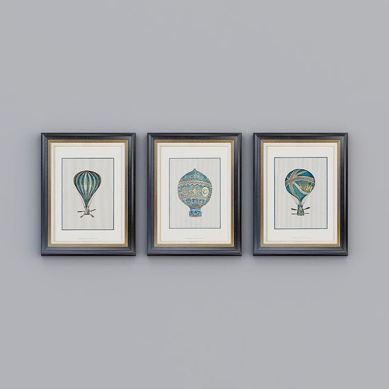 Dreamy Hot Air Balloon 3D model