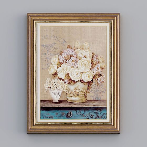 Exquisite Vintage Vase Illustration 3D model