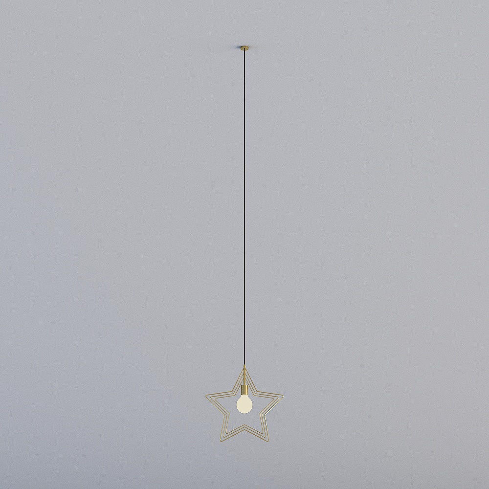 3D lights are all XLG - Modern Minimalist Restaurant Bedroom Study Bar Chandelier - N584 - Single Head