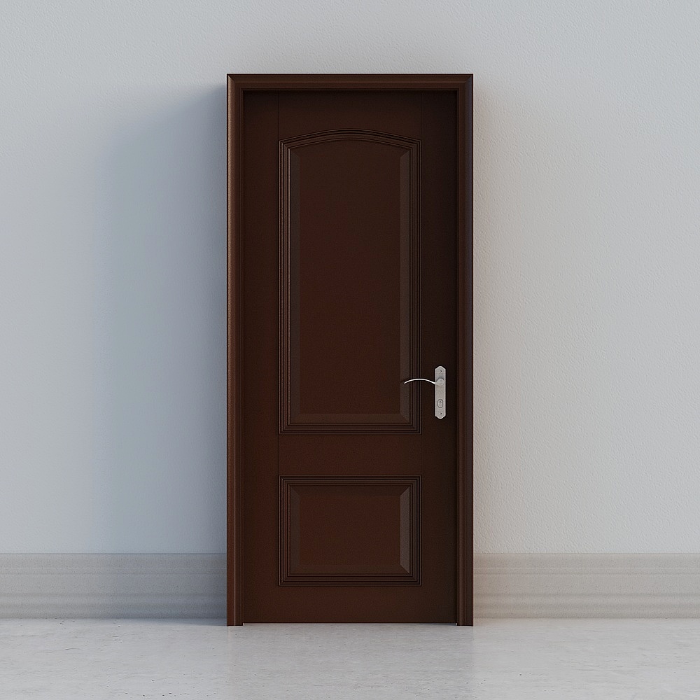 Elegant Low-Polygon 3D Door Model