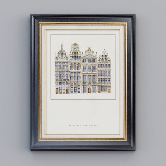 Brussels Grand Place 3D model for Creative Projects