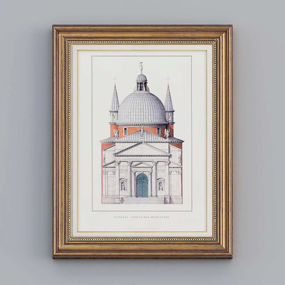 Low-Poly Venice Savior Church 3D model