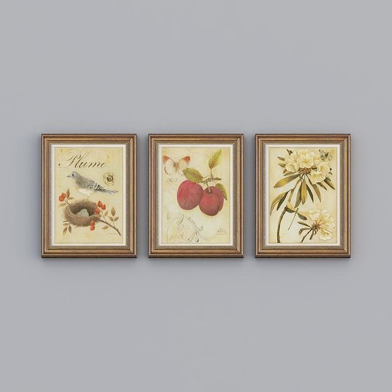 Artistic Low-Poly 3D Paintings Model Collection