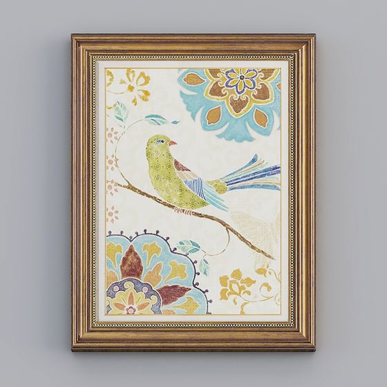 Spring Bird 3D model