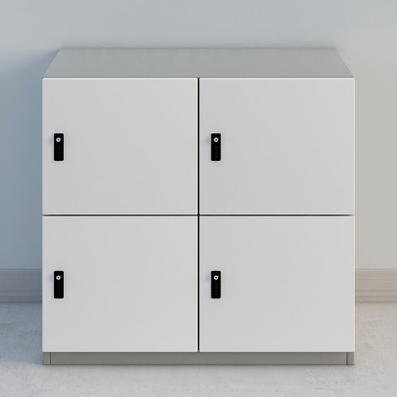 Stylish Storage Cabinet 3D model for Modern Spaces