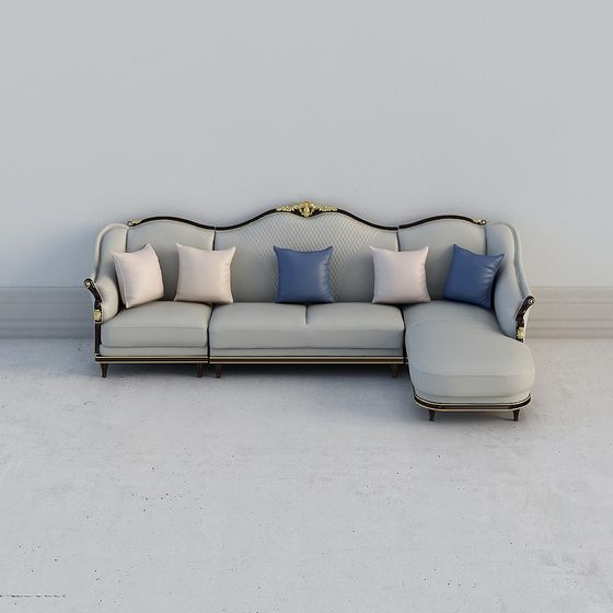 Elegance Corner Sofa 3D model