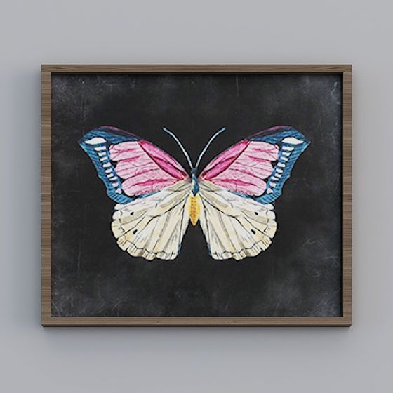 Elegant Butterfly 3D Model for Artistic Projects
