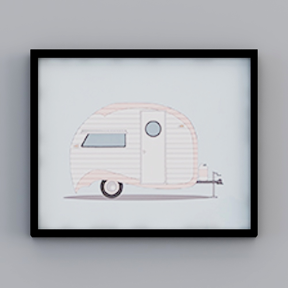 Voyage Camper 3D model – Retro Camping Experience