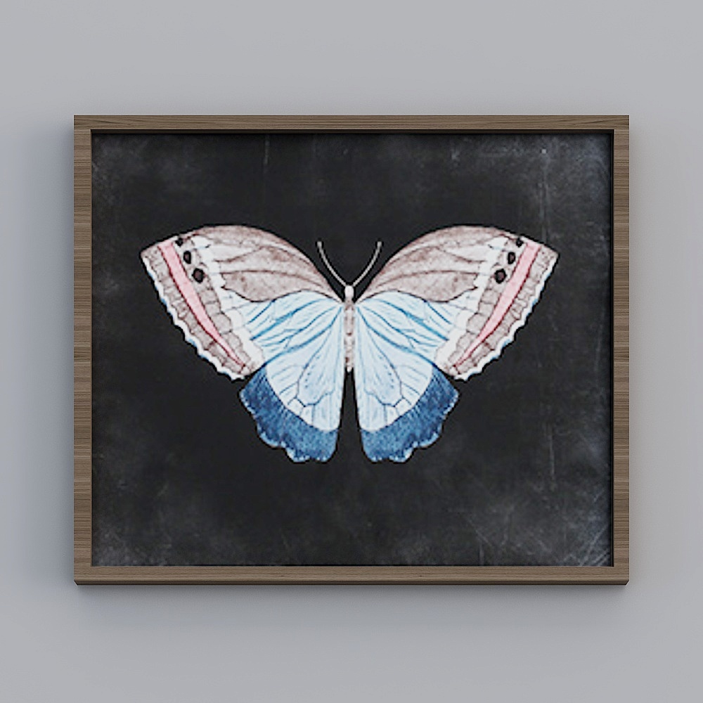 Dreamy Butterfly Shadow 3D model