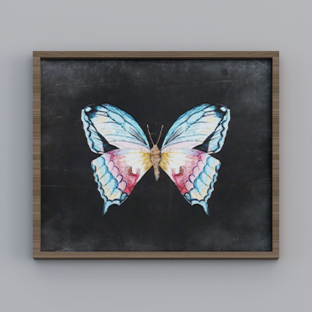 Low-Poly Detailed Butterfly 3D Model