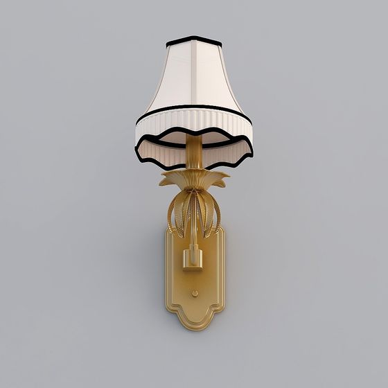 Elegant Vintage Wall Lamp 3D model