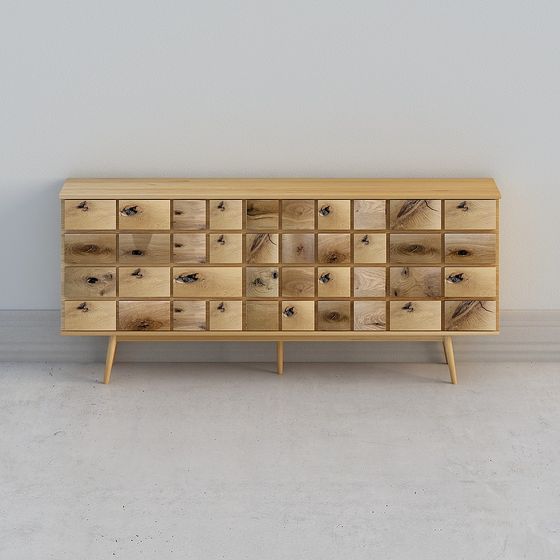 Mid-Century Modern Dresser 3D model