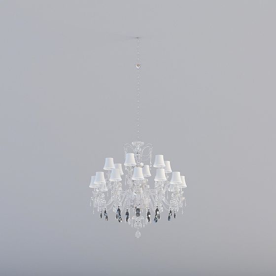 Elegant Chandelier 3D model for Enchanting Spaces