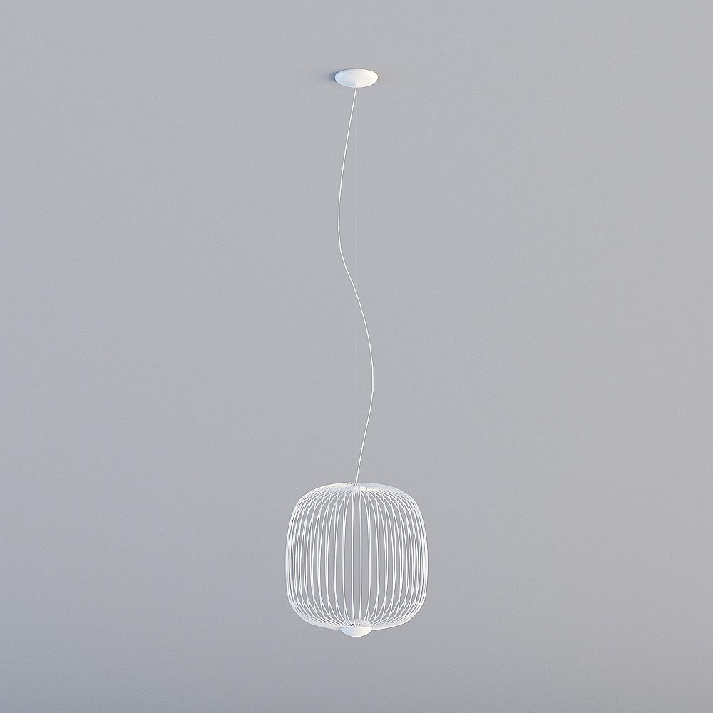 Cage Pendant Light 3D model for Modern Interiors