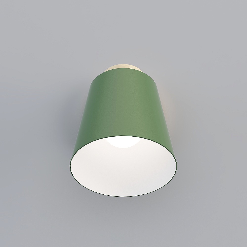 北歐鐵製壁燈 - 綠色