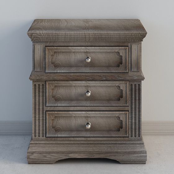 Vintage Nightstand 3D model for Modern Interiors
