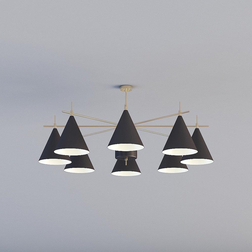 Starlight Geometric Pendant Light 3D model