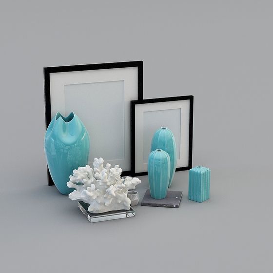 Coastal Decor Collection 3D model