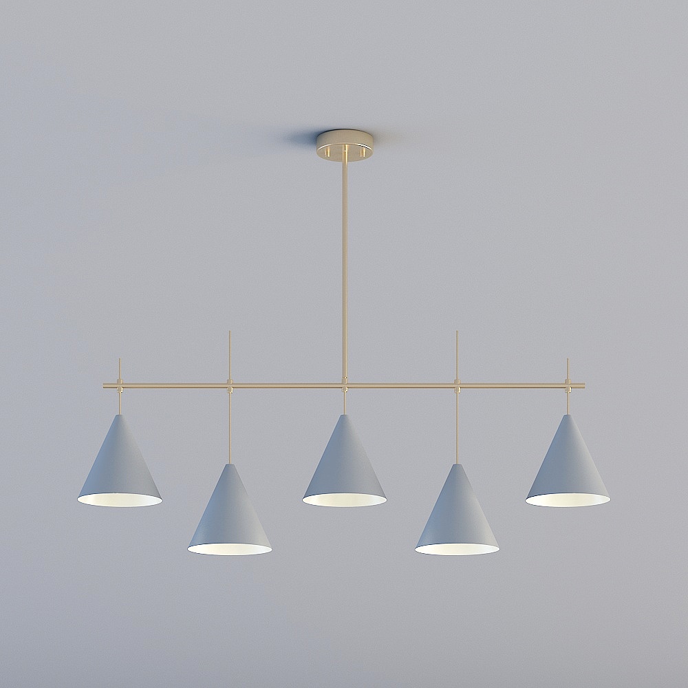 3D lights are all AQ- Modern minimalist dining room bedroom study lounge lounge chandelier-VD88020-5L-grey