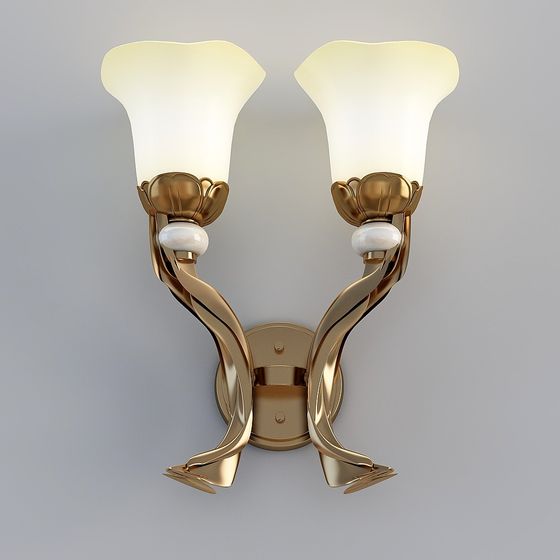 Elegant Wall Lamp 3D model for Contemporary Spaces
