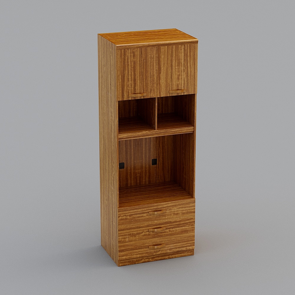Urban Storage 3D model - Modern Bookshelf Design