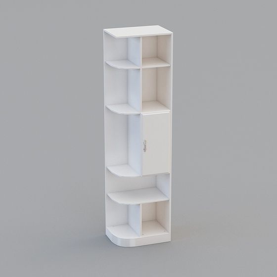 Stylish Corner Shelf 3D model for Modern Interiors