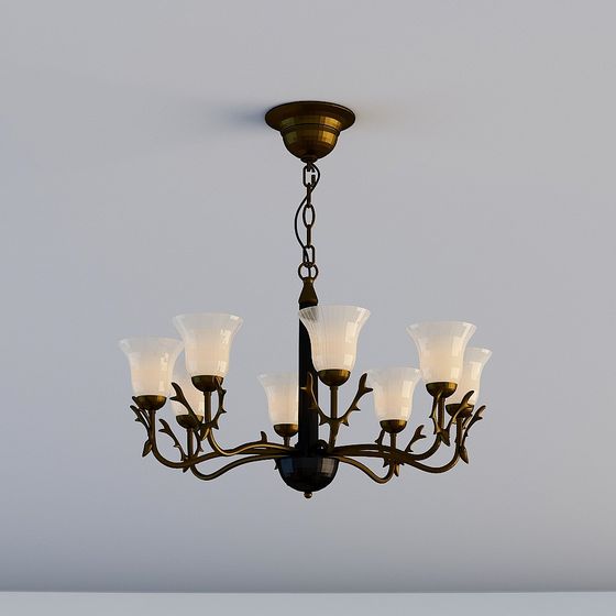 Vintage Pendant Light 3D model