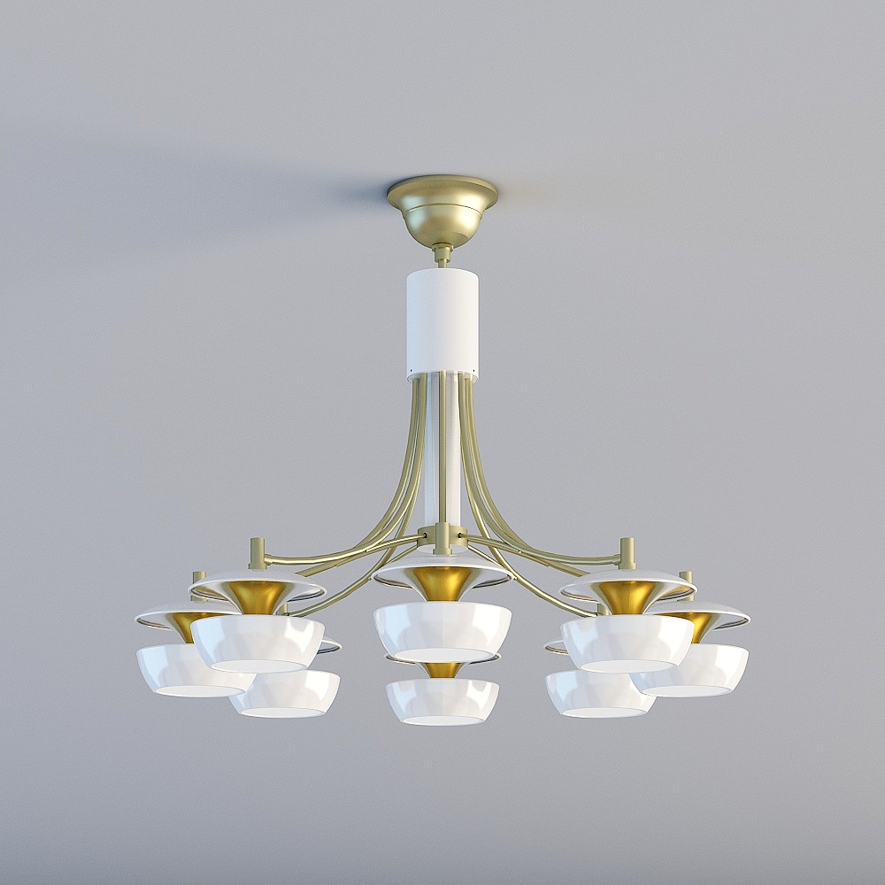 Elegant Chandelier 3D model for Modern Interiors