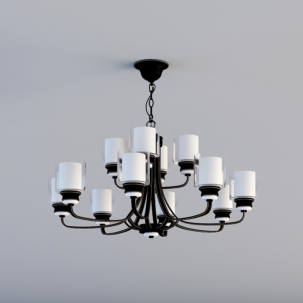 Đèn phòng khách mặt nạ kính Simon Simon O'Leary series 12 × MA