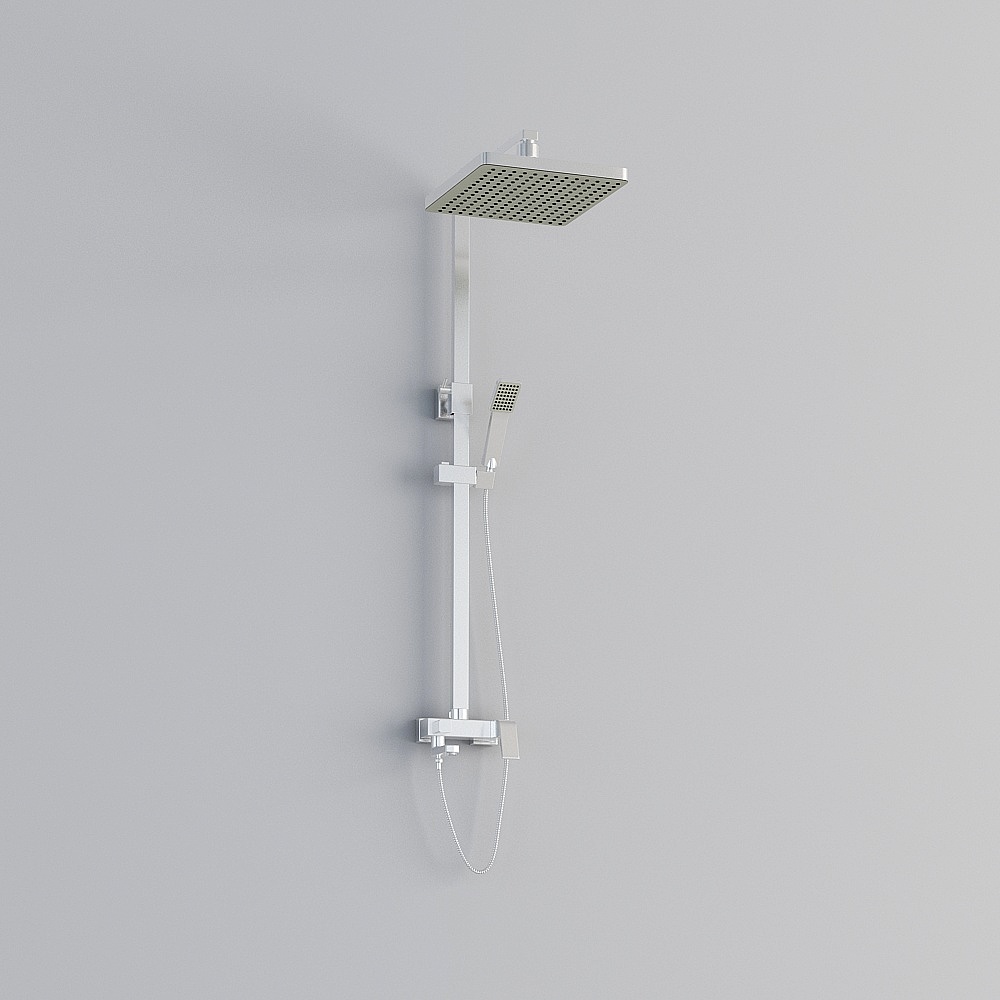 Modern Minimalist Shower System 3D model