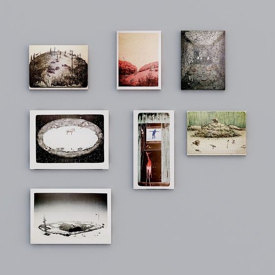 Polaroid Gallery 3D model for Creative Projects