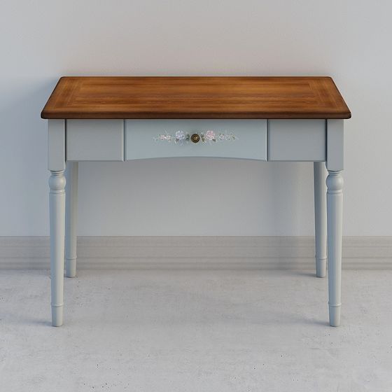 Stylish Vintage Vanity Table 3D model for Creative Spaces