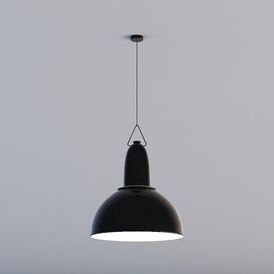 Sleek Industrial Pendant Light 3D Model For Modern Spaces Photo Inspiration