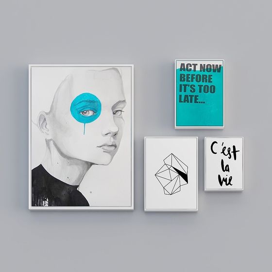 Abstract Futurism 3D Model - Low Poly with High Detail