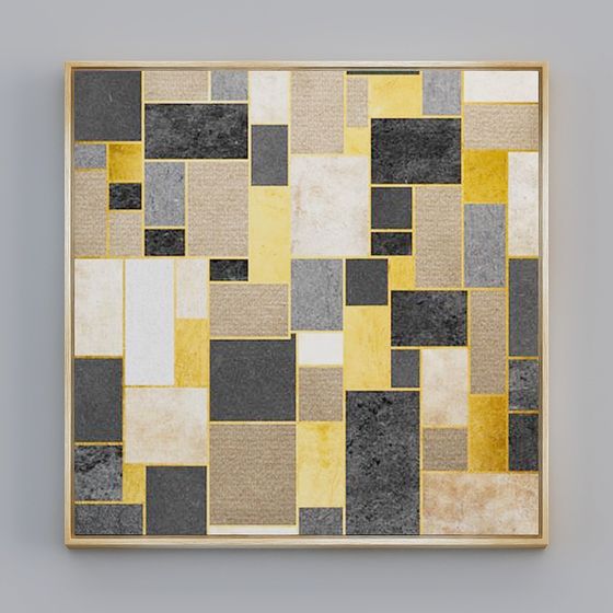 Abstract Puzzle Artwork 3D model